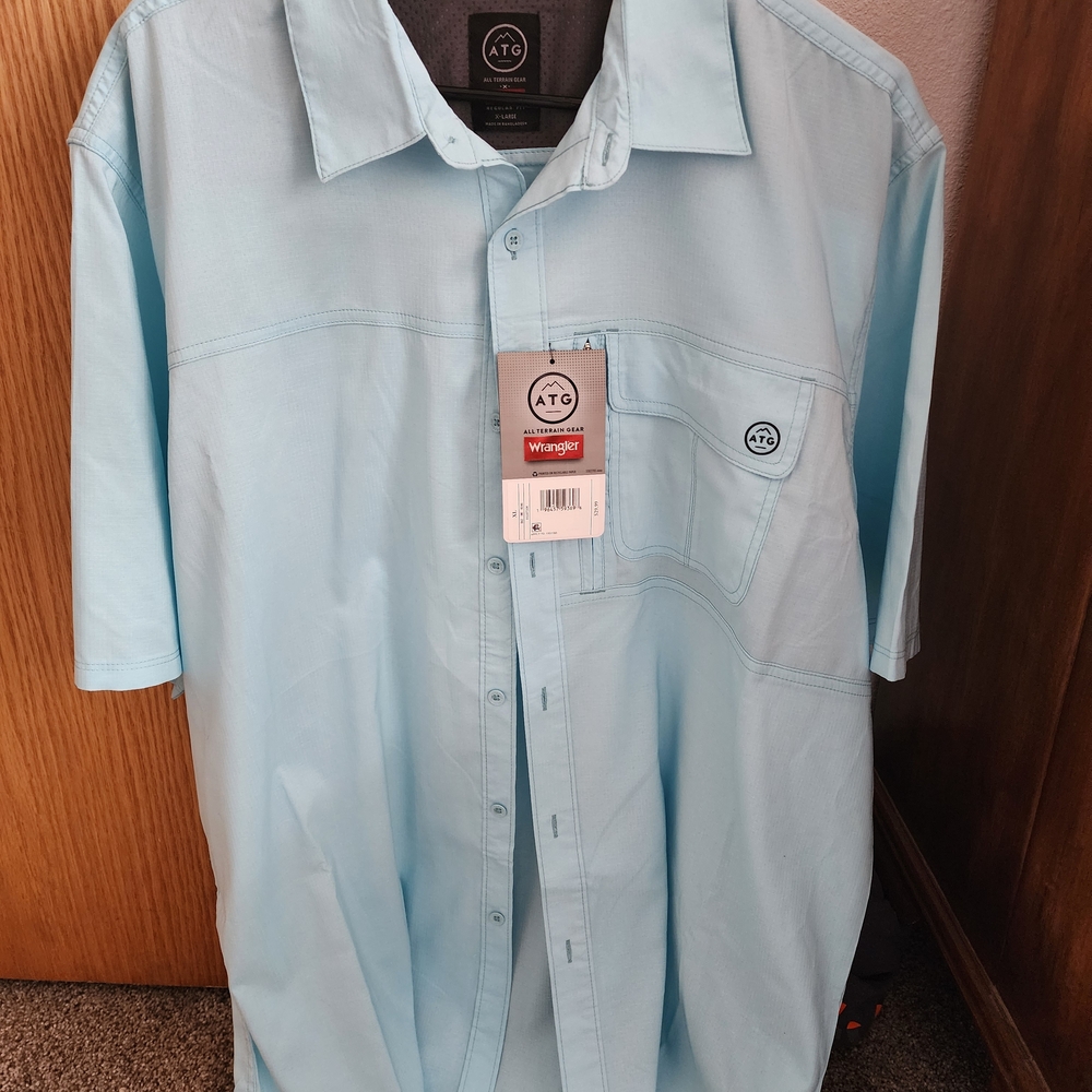 Wrangler Men's Sky Blue Casual Shirt